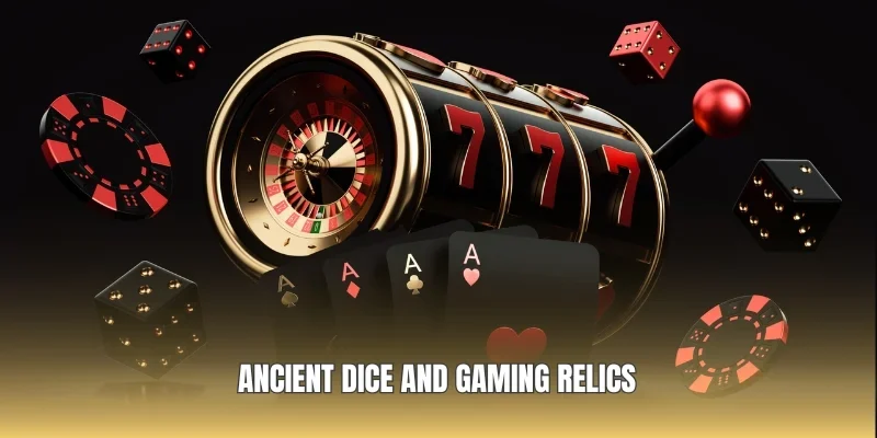 Ancient dice and gaming relics