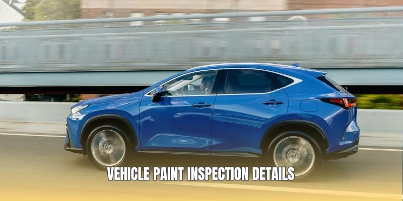 Vehicle paint inspection details