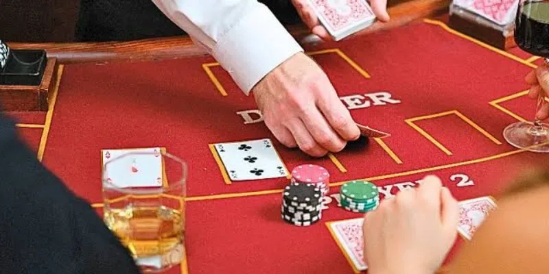 A casino table illustrating probability, betting outcomes, payouts, and house edge.