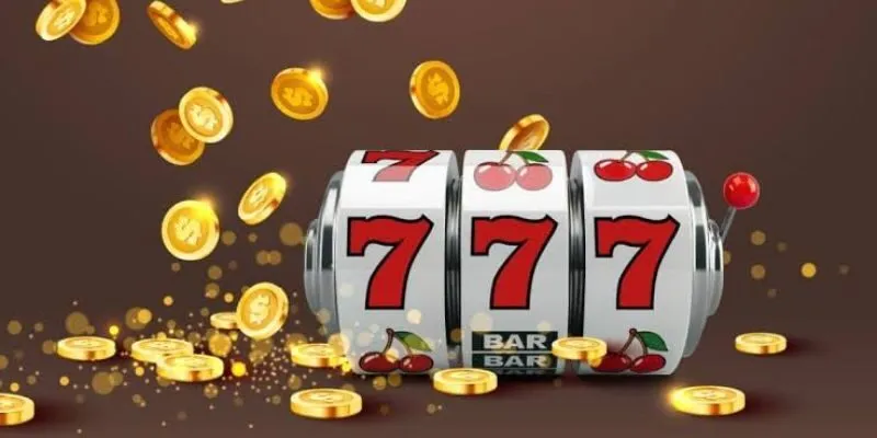 A slot machine display illustrating return-to-player percentages and payout statistics.