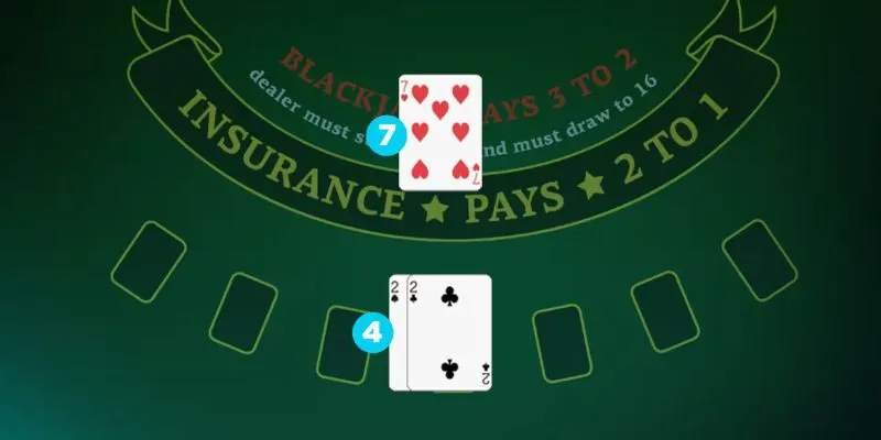 Dealer completing a blackjack hand according to predetermined hit and stand rules.